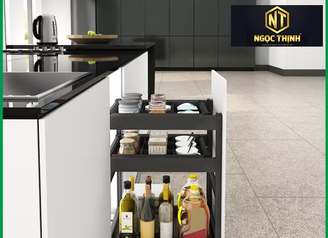 KỆ ĐỰNG GIA VỊ NHÔM PHỦ NANO TẠI NHƠN TRẠCH